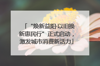 “焕新益阳·以旧换新惠民行”正式启动，激发城市消费新活力